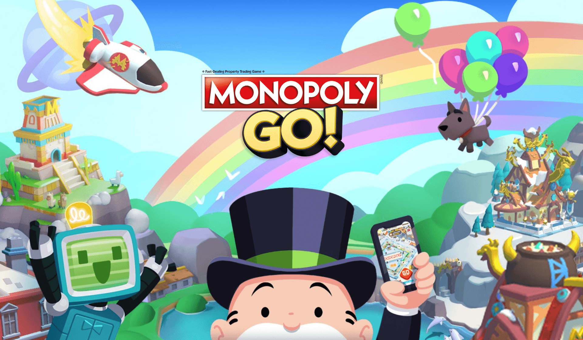Official Monopoly GO! launch artwork from Scopely
